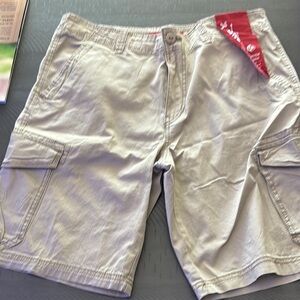 UNIONBAY Tan Cargo Shorts Cotton Blend Casual